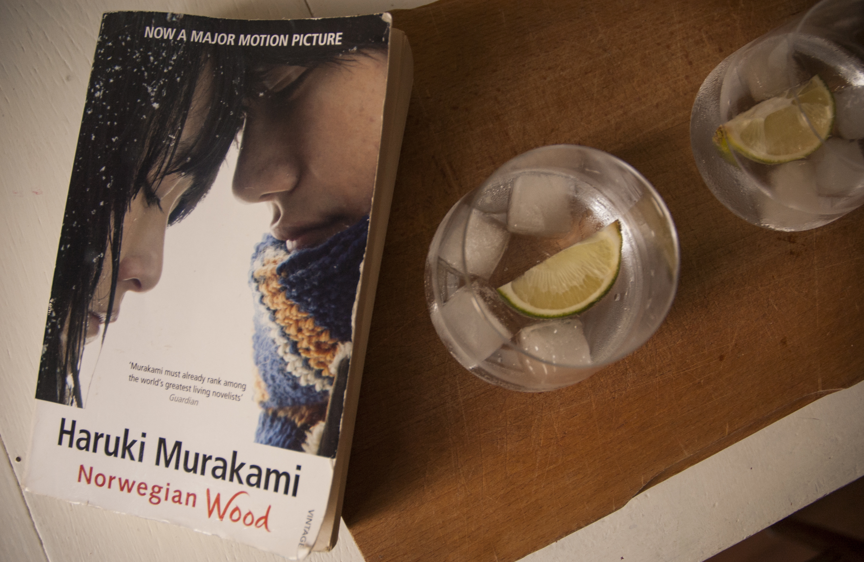 Wodka tonic met boek